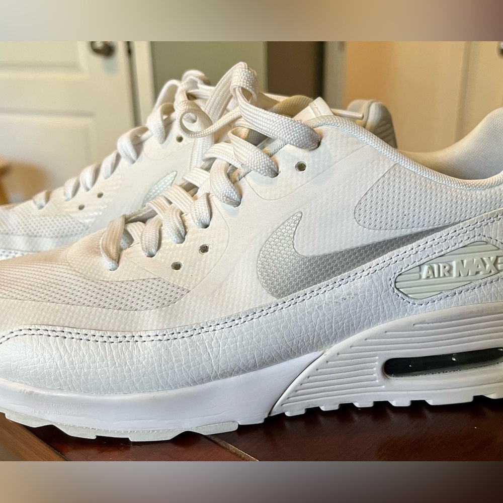 Nike Air Max white with grey.